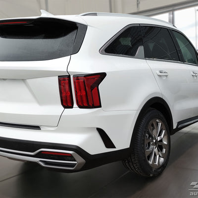 Geriffelter Kantenschutz für KIA SORENTO IV suv 2020->2024 Schwarz Matt