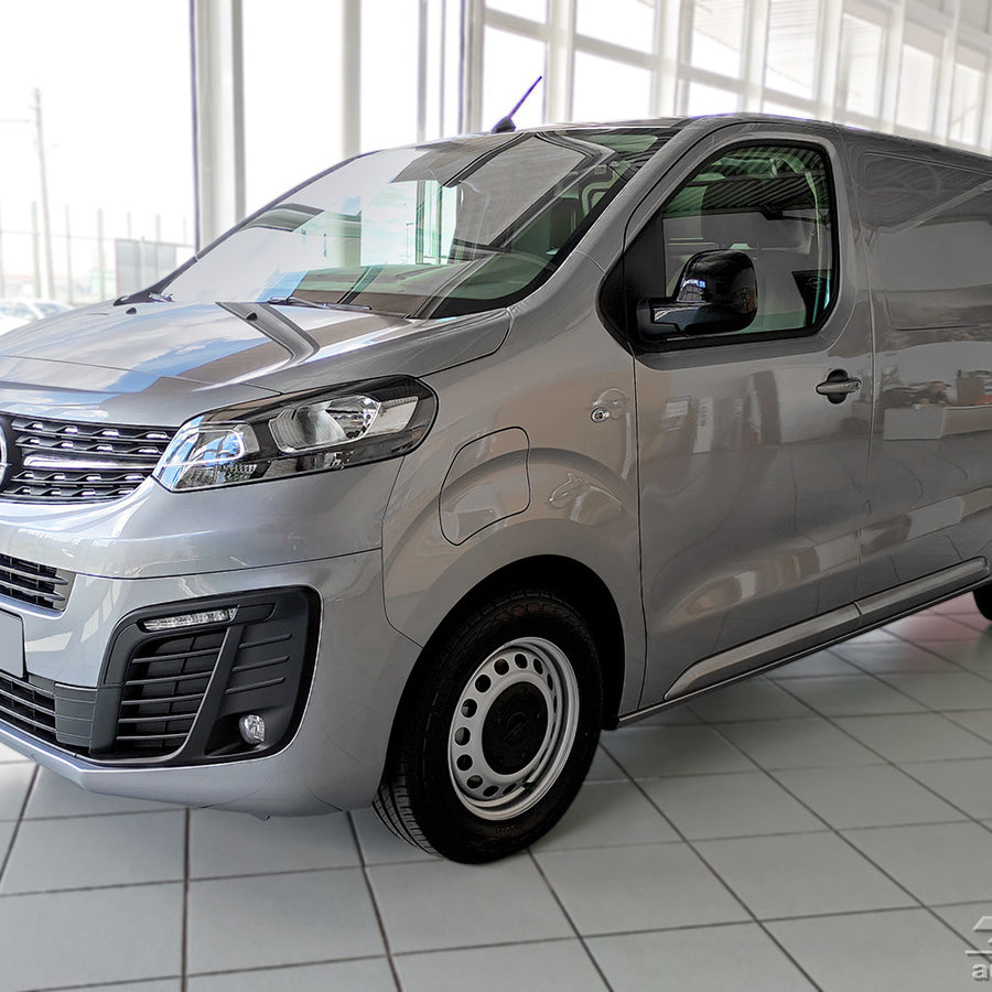 Geriffelter Kantenschutz für Citroen Jumpy / Spacetourer / Opel Vivaro /Zafira / Peugeot Expert / Traveller / Proace Verso Schwarz Matt