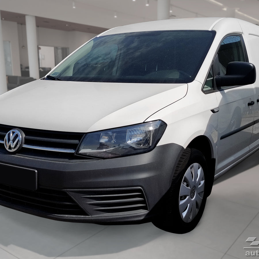 Geriffelter Kantenschutz für VW Caddy IV Schwarz Matt
