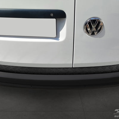 Geriffelter Kantenschutz für VW Caddy IV Schwarz Matt