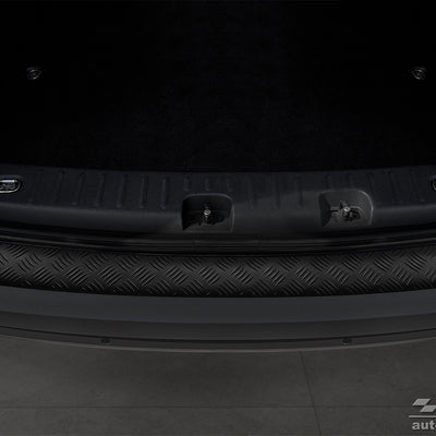 Geriffelter Kantenschutz für VW Caddy IV Schwarz Matt