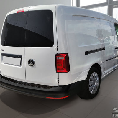 Geriffelter Kantenschutz für VW Caddy IV Schwarz Matt