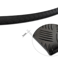 Geriffelter Kantenschutz für VW Caddy IV Schwarz Matt