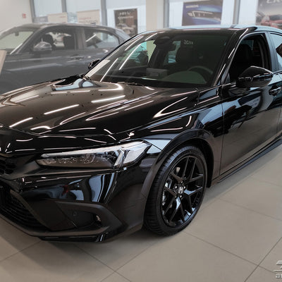 BLACK MATT Ladekantenschutz für HONDA CIVIC XI hatchback 2022-> Schwarz Matt