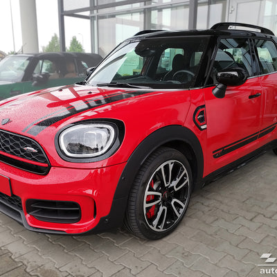 BLACK MATT Ladekantenschutz fürMINI COUNTRYMAN II F60 FL 2020- >2023 Schwarz Matt