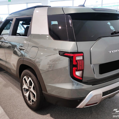 BLACK MATT Ladekantenschutz für SSANGYONG TORRES 2023-> Schwarz Matt