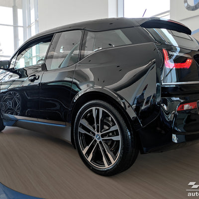BLACK MATT Ladekantenschutz fürBMW i3  (i 01) hatchback 5d  2013-2017 Fl.2017-2022 Schwarz Matt