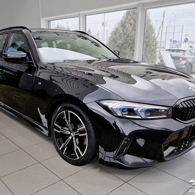 BLACK MATT Ladekantenschutz für BMW 3 G21 VII Touring M-pakiet 2022-> Schwarz Matt