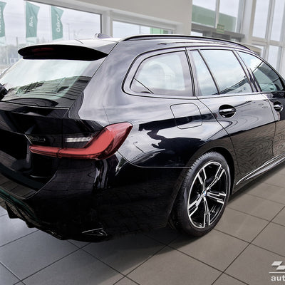 BLACK MATT Ladekantenschutz für BMW 3 G21 VII Touring M-pakiet 2022-> Schwarz Matt
