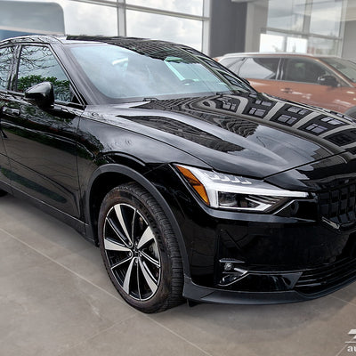 BLACK MATT Ladekantenschutz für POLESTAR  2 liftback 2020-2023 FL.2023-> Schwarz Matt
