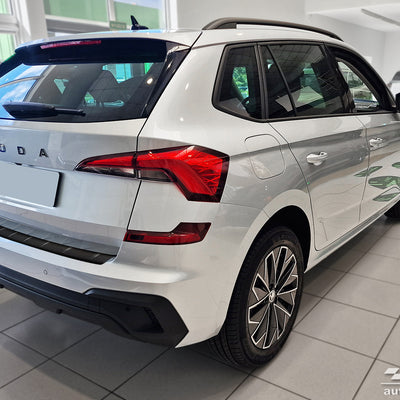 BLACK MATT Ladekantenschutz für SKODA KAMIQ crossover FL 2024-> Schwarz Matt