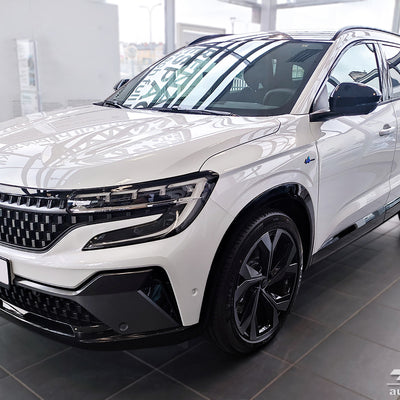 BLACK MATT Ladekantenschutz für RENAULT  ESPACE VI E-TECH FULL HYBRID 2023-> Schwarz Matt