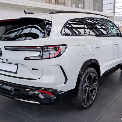 BLACK MATT Ladekantenschutz für RENAULT  ESPACE VI E-TECH FULL HYBRID 2023-> Schwarz Matt