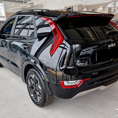 BLACK MATT Ladekantenschutz für KIA NIRO II HYBRID/ NIRO II EV  2022-> Schwarz Matt