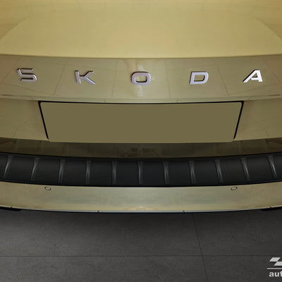 BLACK MATT Ladekantenschutz für SKODA SUPERB IV COMBI 2024-> Schwarz Matt