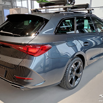 BLACK MATT Ladekantenschutz für SEAT  LEON IV Sportstourer  / FR  2020-2024, FL2024-> Schwarz Matt