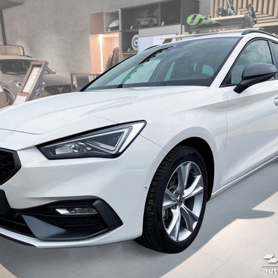 BLACK MATT Ladekantenschutz für SEAT  LEON IV Sportstourer  / FR  2020-2024, FL2024-> Schwarz Matt