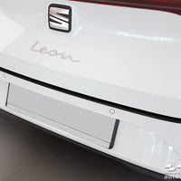 BLACK MATT Ladekantenschutz für SEAT  LEON IV Sportstourer  / FR  2020-2024, FL2024-> Schwarz Matt