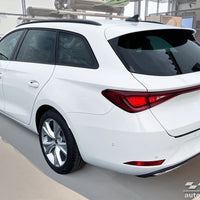 BLACK MATT Ladekantenschutz für SEAT  LEON IV Sportstourer  / FR  2020-2024, FL2024-> Schwarz Matt