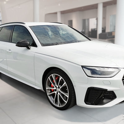 BLACK MATT Ladekantenschutz für AUDI  A4 B9 Avant/ S-line 2015-2019, FL2019-> Schwarz Matt