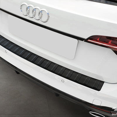 BLACK MATT Ladekantenschutz für AUDI  A4 B9 Avant/ S-line 2015-2019, FL2019-> Schwarz Matt