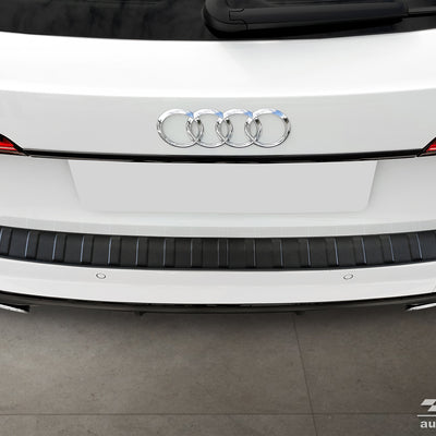 BLACK MATT Ladekantenschutz für AUDI  A4 B9 Avant/ S-line 2015-2019, FL2019-> Schwarz Matt