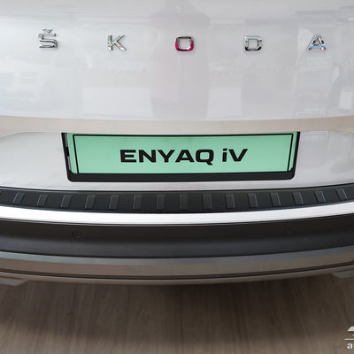 BLACK MATT Ladekantenschutz für SKODA  ENYAQ IV 2020->  / SKODA ENYAQ Coupe IV 2022-> Schwarz Matt