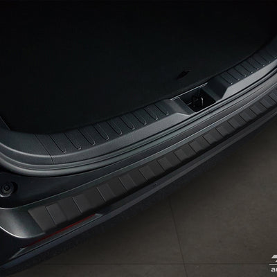 BLACK MATT Ladekantenschutz für TOYOTA  RAV4 V generation /Hybrid 2018-> Schwarz Matt