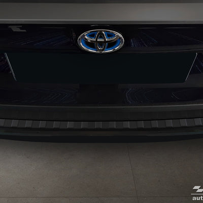 BLACK MATT Ladekantenschutz für TOYOTA  RAV4 V generation /Hybrid 2018-> Schwarz Matt