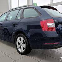 BLACK MATT Ladekantenschutz für SKODA  OCTAVIA III combi FL2016-2019 Schwarz Matt