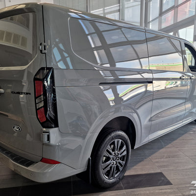 BLACK MATT Ladekantenschutz für FORD TRANSIT CUSTOM II 2023- > / FORD TOURNEO CUSTOM II 2023-> Schwarz Matt
