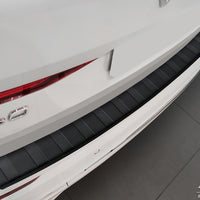 BLACK MATT Ladekantenschutz für VOLVO  XC60 II / R-Design 2017-2021, FL2021-> Schwarz Matt
