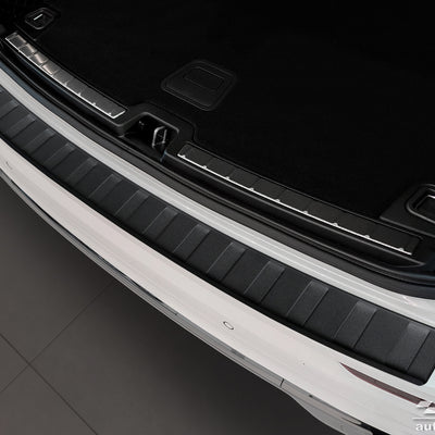 BLACK MATT Ladekantenschutz für VOLVO  XC60 II / R-Design 2017-2021, FL2021-> Schwarz Matt