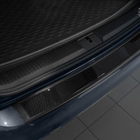 Carbon Ladekantenschutzleiste für VOLKSWAGEN  PASSAT B8 variant / R-line / Alltrack/ GTE 2014-2019, FL2019->2023 Schwarzer Stahl mit schwarzer Carbon Farbe