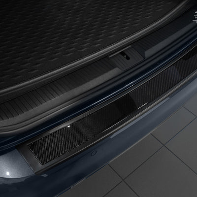 Carbon Ladekantenschutzleiste für VOLKSWAGEN  PASSAT B8 variant / R-line / Alltrack/ GTE 2014-2019, FL2019->2023 Schwarzer Stahl mit schwarzer Carbon Farbe