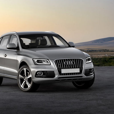 Carbon Ladekantenschutzleiste für Audi Q5 Rot-Schwarz