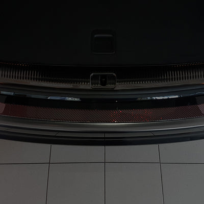 Carbon Ladekantenschutzleiste für Audi Q5 Rot-Schwarz