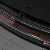 Carbon Ladekantenschutzleiste für Audi Q5 Rot-Schwarz