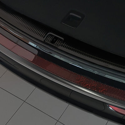 Carbon Ladekantenschutzleiste für Audi Q5 Rot-Schwarz