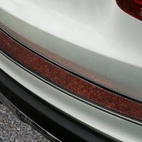 Carbon Ladekantenschutzleiste für Mercedes GLC Schwarzer Stahl mit Rot-Schwarzer Carbon Farbe
