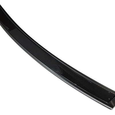 Carbon Ladekantenschutzleiste für BMW  X5 F15 2013-> Schwarzer Stahl mit schwarzer Carbon Farbe