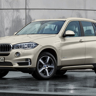 Carbon Ladekantenschutzleiste für BMW  X5 F15 2013-> Schwarzer Stahl mit schwarzer Carbon Farbe