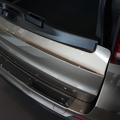 Carbon Ladekantenschutzleiste für BMW  X5 F15 2013-> Schwarzer Stahl mit schwarzer Carbon Farbe