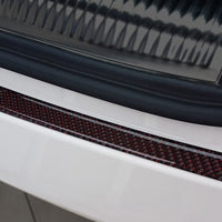 Carbon Ladekantenschutzleiste für Audi Q3 Rot-Schwarz