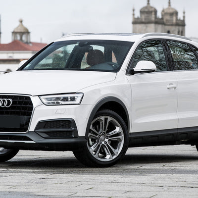 Carbon Ladekantenschutzleiste für Audi Q3 Rot-Schwarz