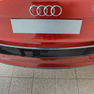 Carbon Ladekantenschutzleiste für AUDI Q5 2006-2012, FL2012-2017 Schwarz Carbon