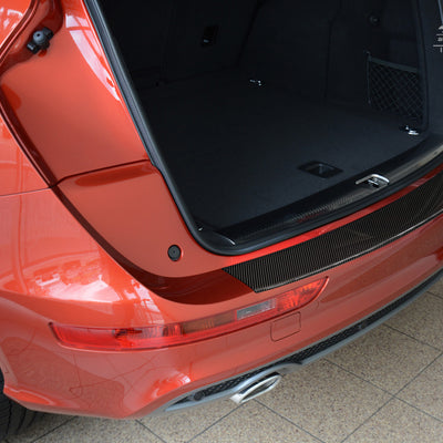 Carbon Ladekantenschutzleiste für AUDI Q5 2006-2012, FL2012-2017 Schwarz Carbon