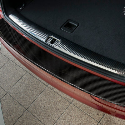 Carbon Ladekantenschutzleiste für AUDI Q5 2006-2012, FL2012-2017 Schwarz Carbon