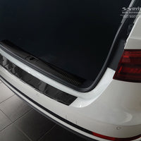Carbon Ladekantenschutzleiste für AUDI  A4 B9 avant 2015-> Schwarz Carbon