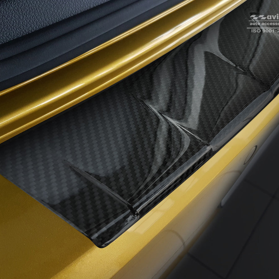 Carbon Ladekantenschutzleiste für VOLKSWAGEN  GOLF VII 5d 2012-2017, FL2017-> Schwarz Carbon